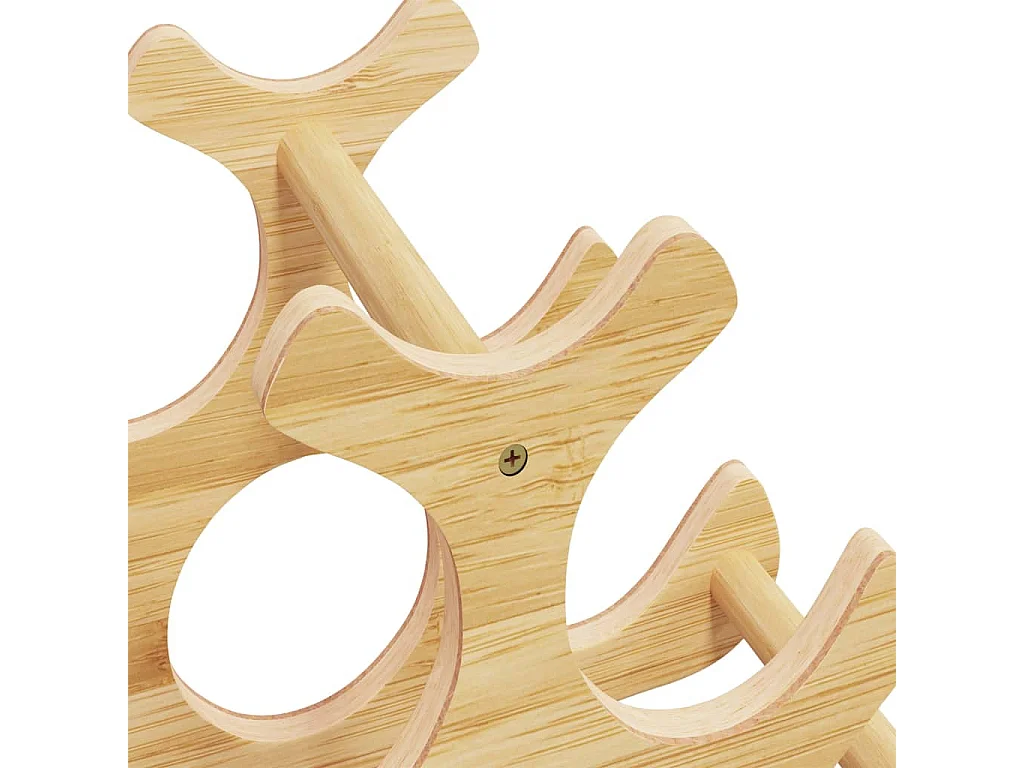 Casier à vin pour 6 bouteilles 35x18x25,5 bambou