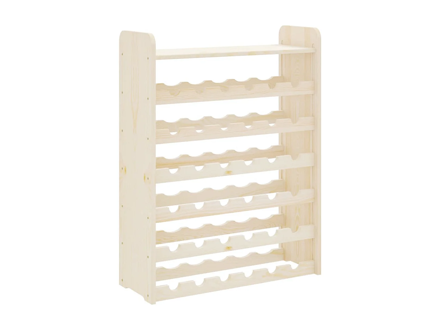 Casier à vin et panneau supérieur 67,5x25x87 bois pin massif