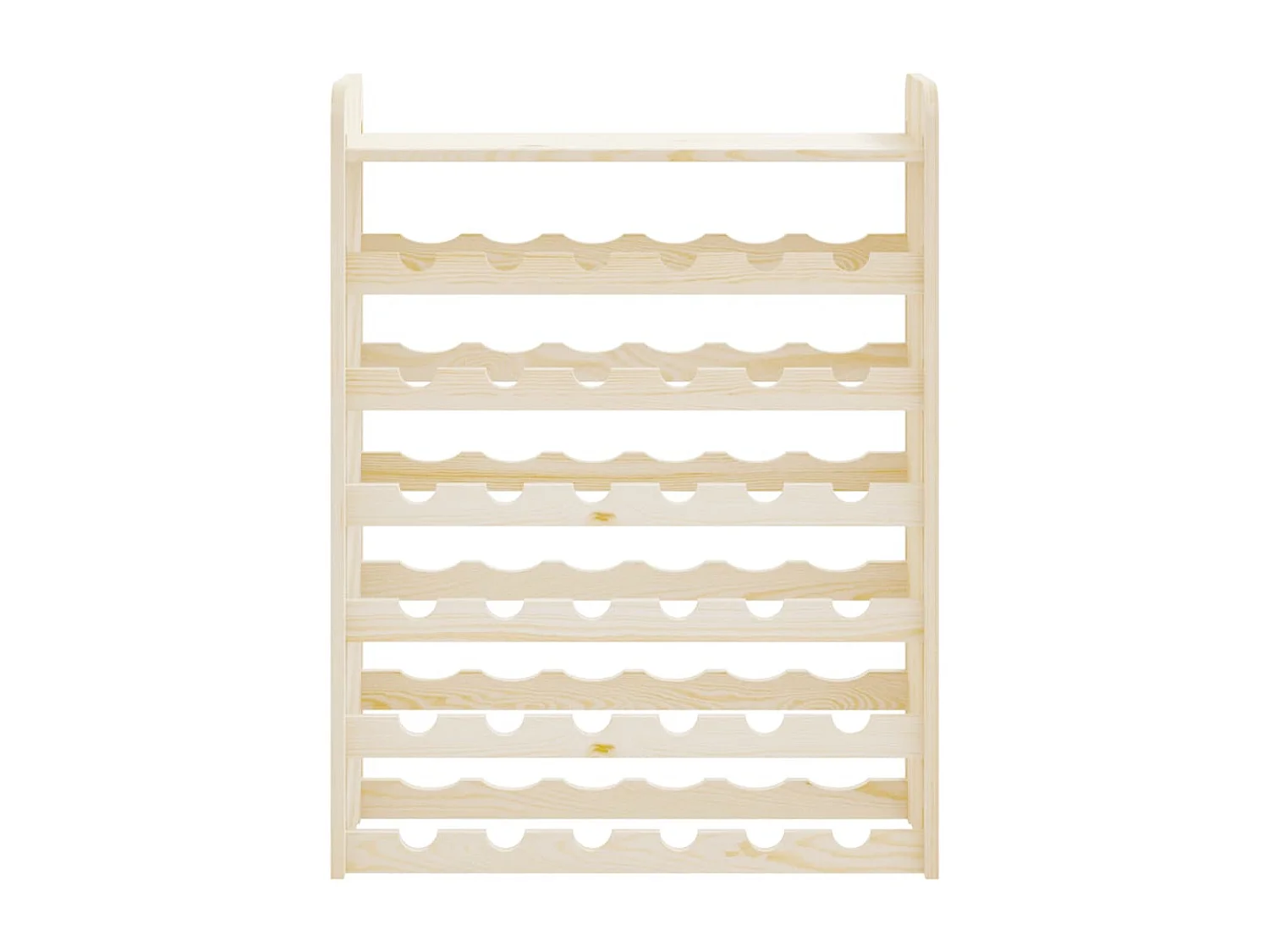 Casier à vin et panneau supérieur 67,5x25x87 bois pin massif