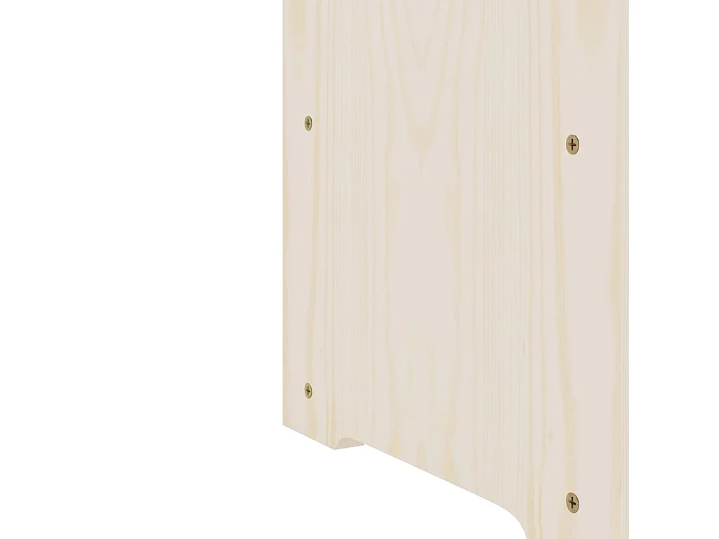 Casier à vin et panneau supérieur 67,5x25x87 bois pin massif