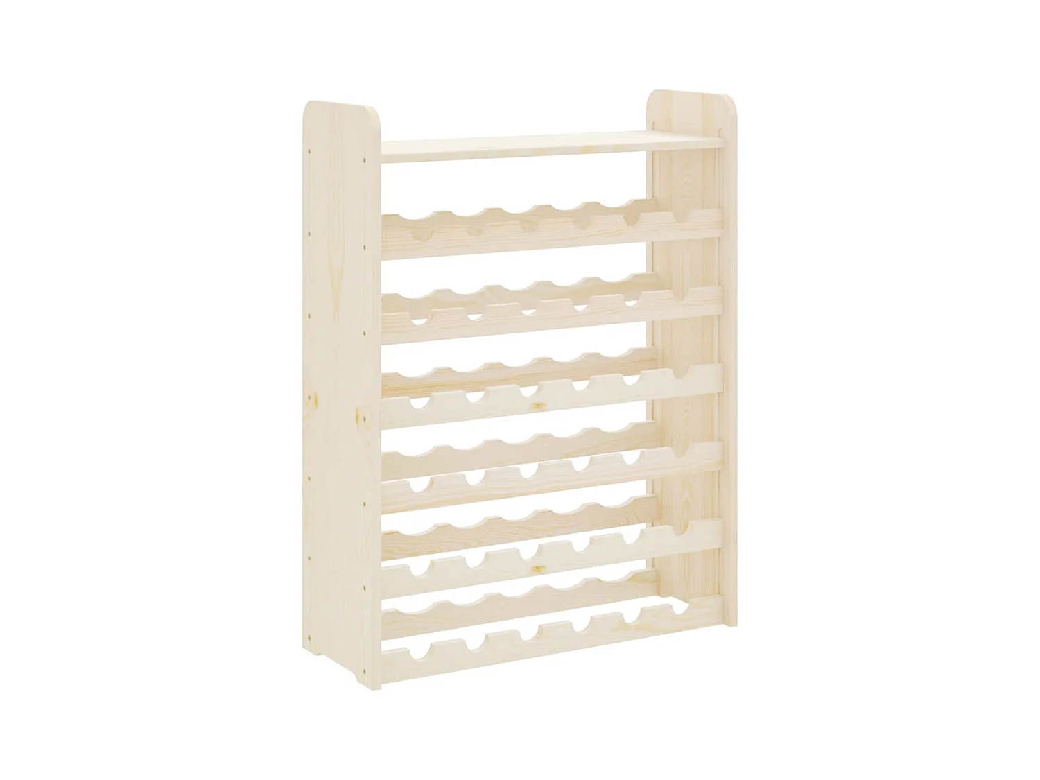 Casier à vin et panneau supérieur 67,5x25x87 bois pin massif