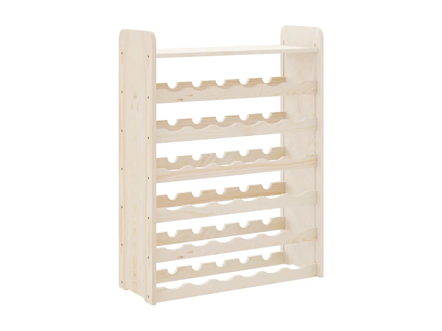 Casier à vin et panneau supérieur 67,5x25x87 bois pin massif