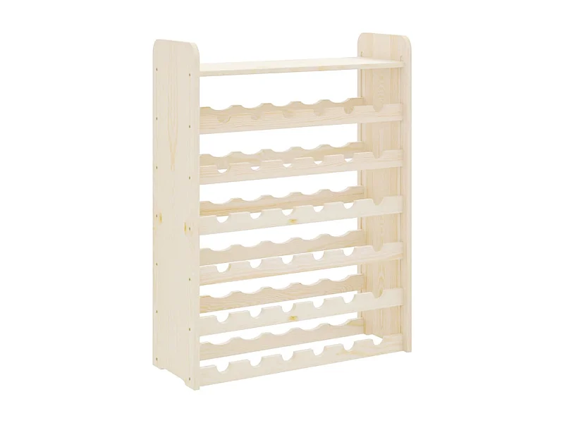 Casier à vin et panneau supérieur 67,5x25x87 bois pin massif