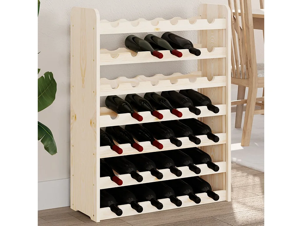 Casier à vin 67,5x25x87 Bois de pin massif