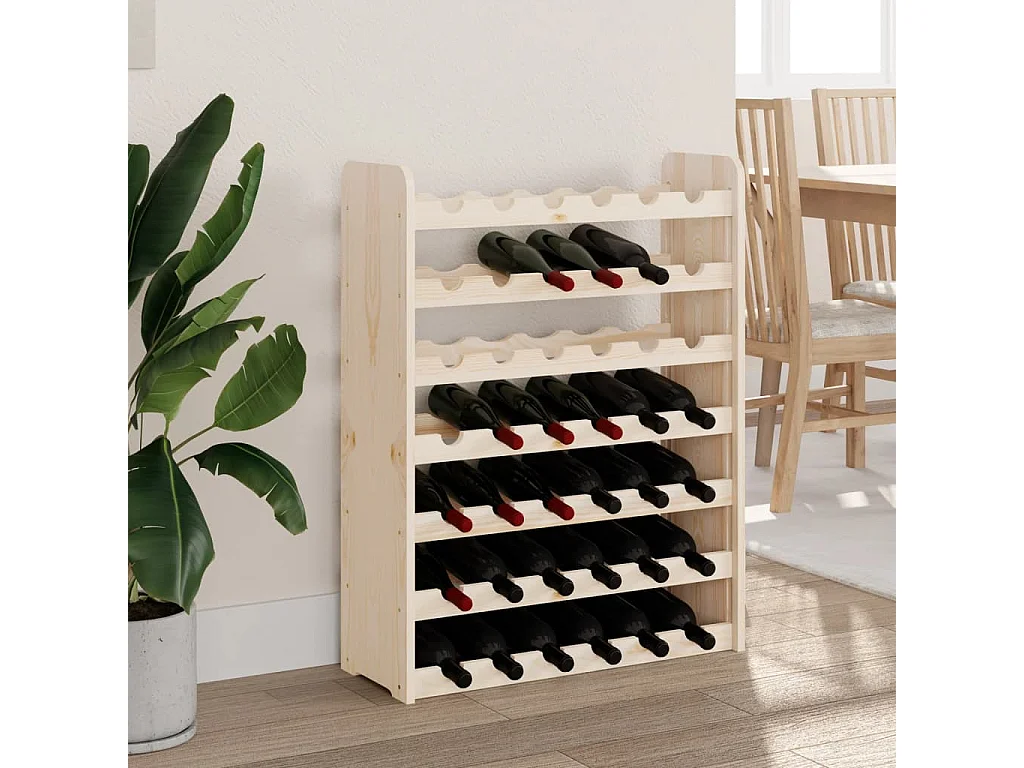 Casier à vin 67,5x25x87 Bois de pin massif