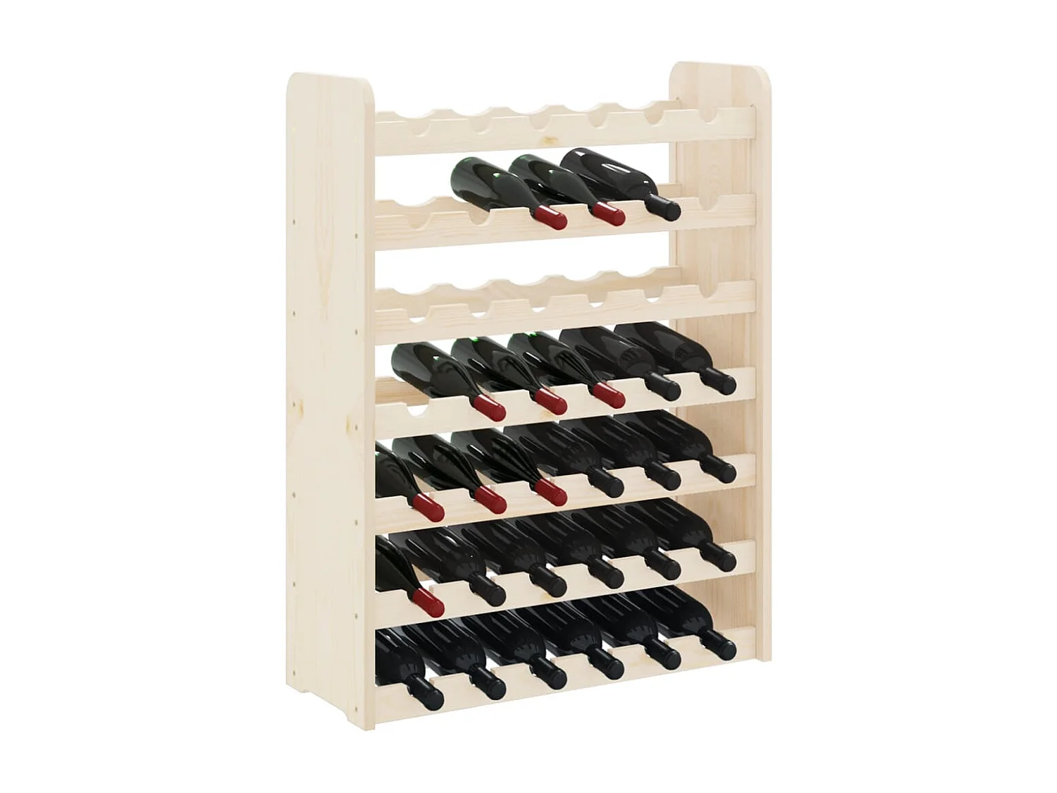 Casier à vin 67,5x25x87 Bois de pin massif