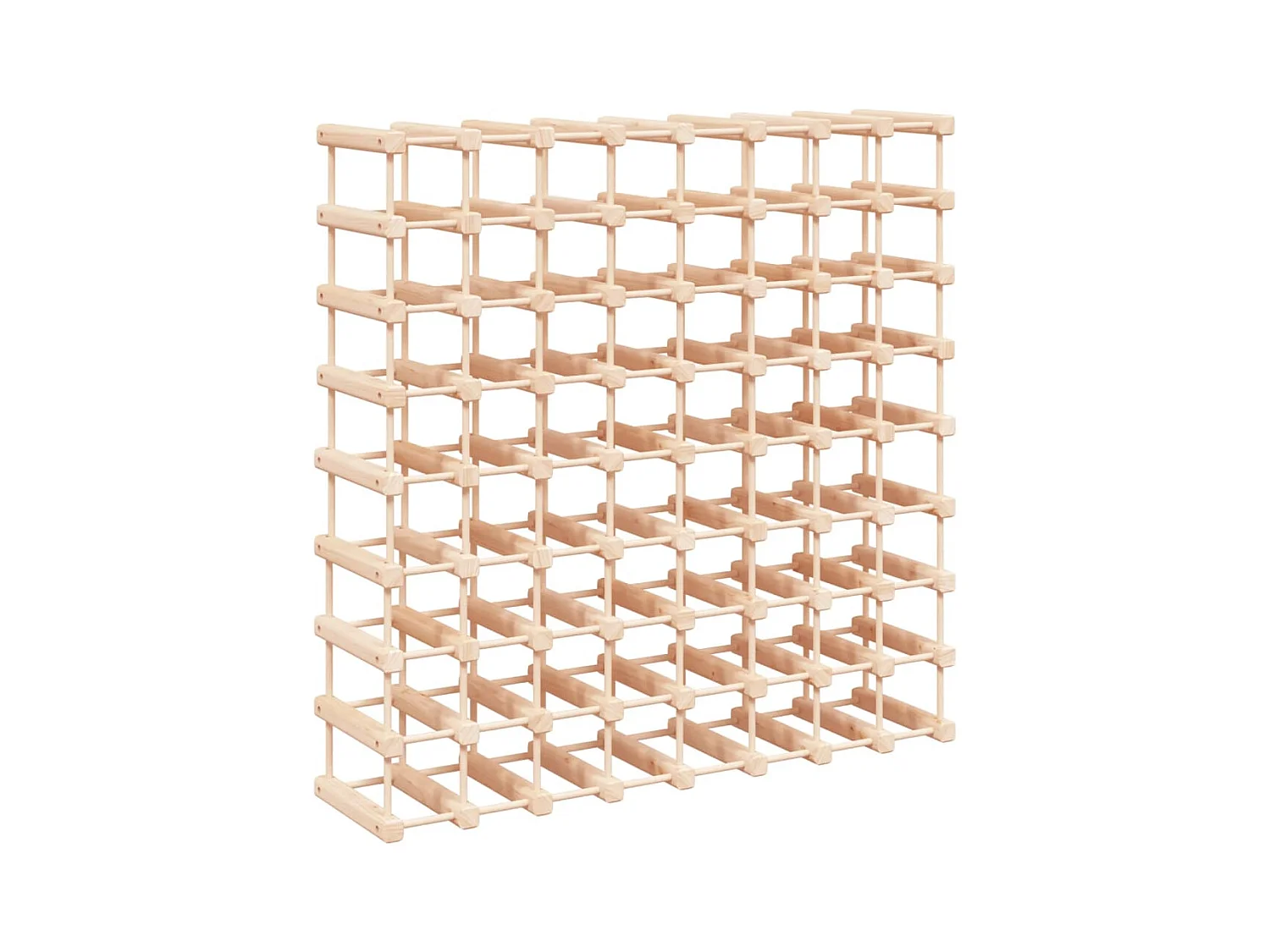 Casier à vin pour 72 bouteilles 90,5x23x90,5 pin massif