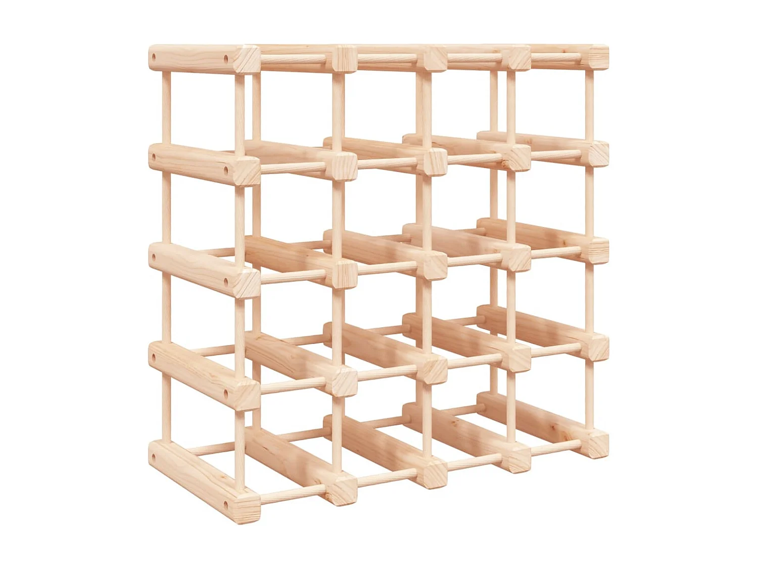 Casier à vin pour 20 bouteilles 46,5x23x46,5 pin massif
