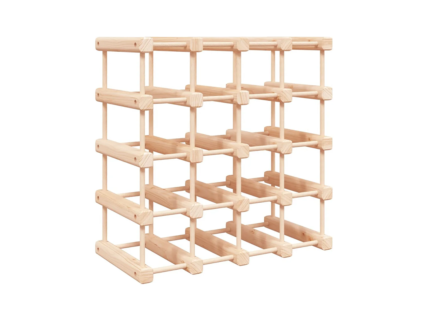 Casier à vin pour 20 bouteilles 46,5x23x46,5 pin massif