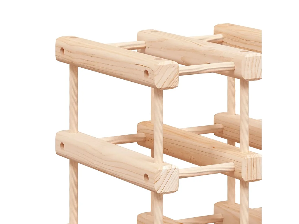 Casier à vin pour 20 bouteilles 46,5x23x46,5 pin massif