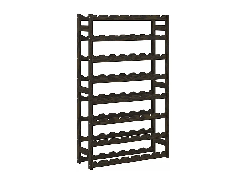 Casier à bouteilles pour 56 bouteilles noir bois pin solide