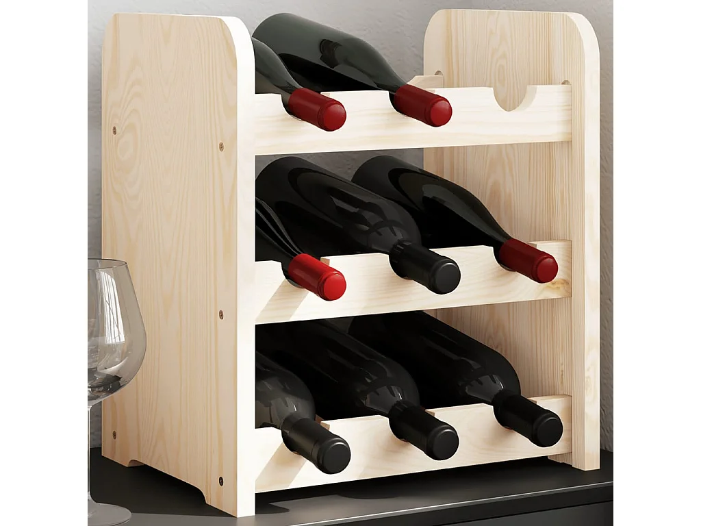 Casier à vin 33x25x37 bois de pin massif