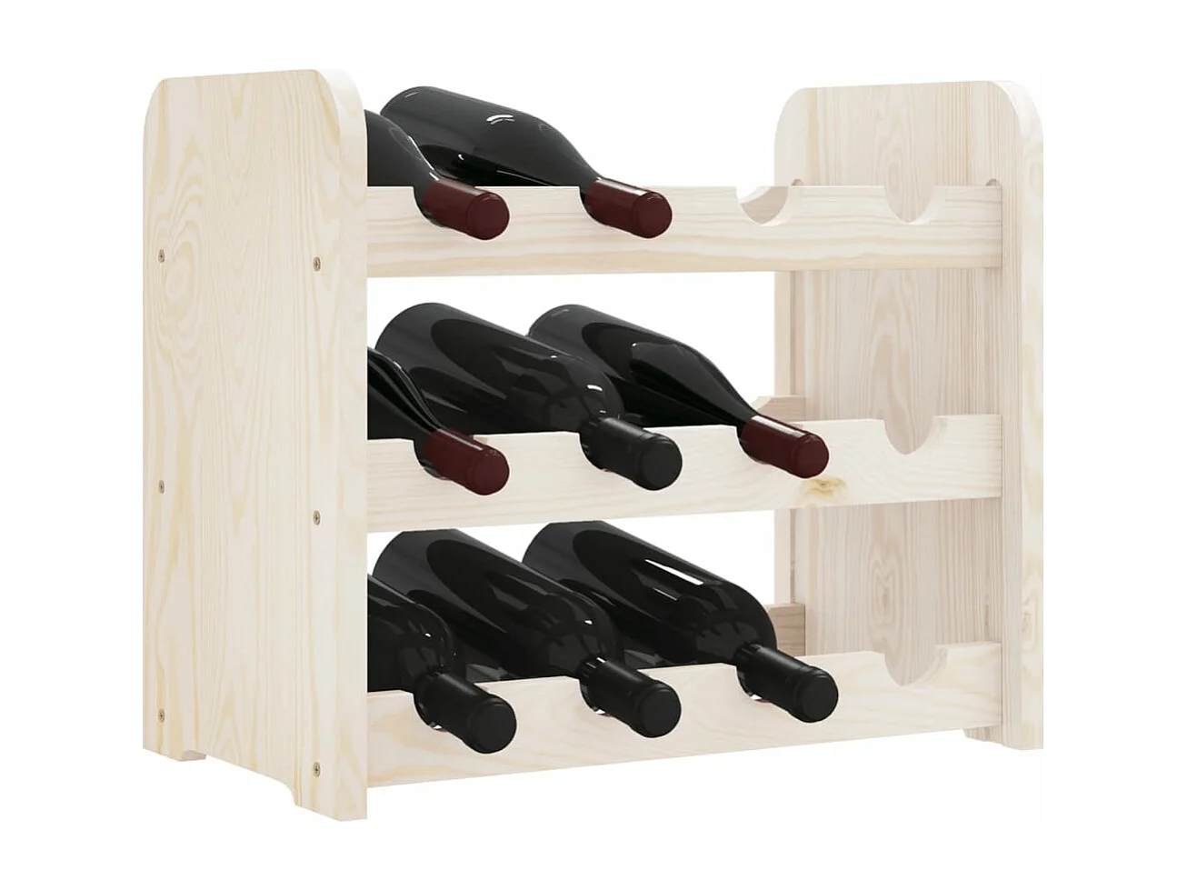 Casier à vin 43x25x37 bois de pin massif