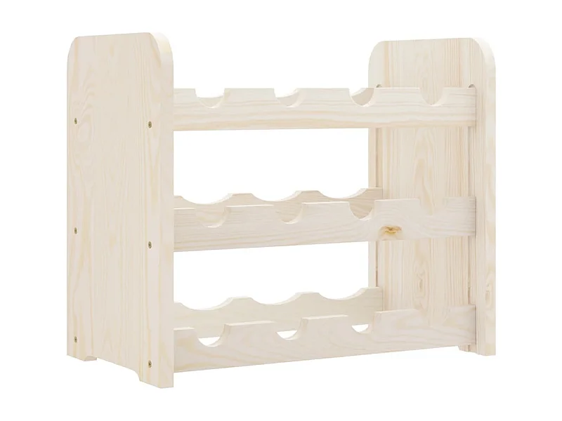 Casier à vin 43x25x37 bois de pin massif