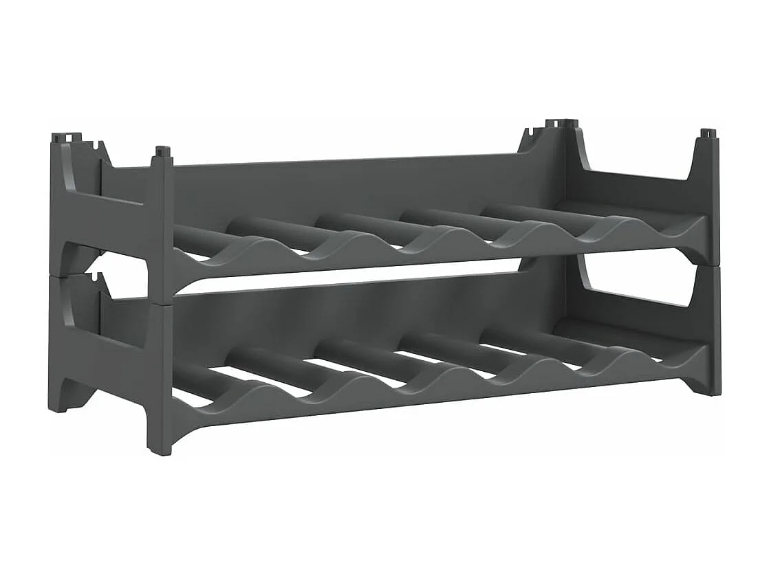 Casier à vin pour 12 bouteilles PP empilable