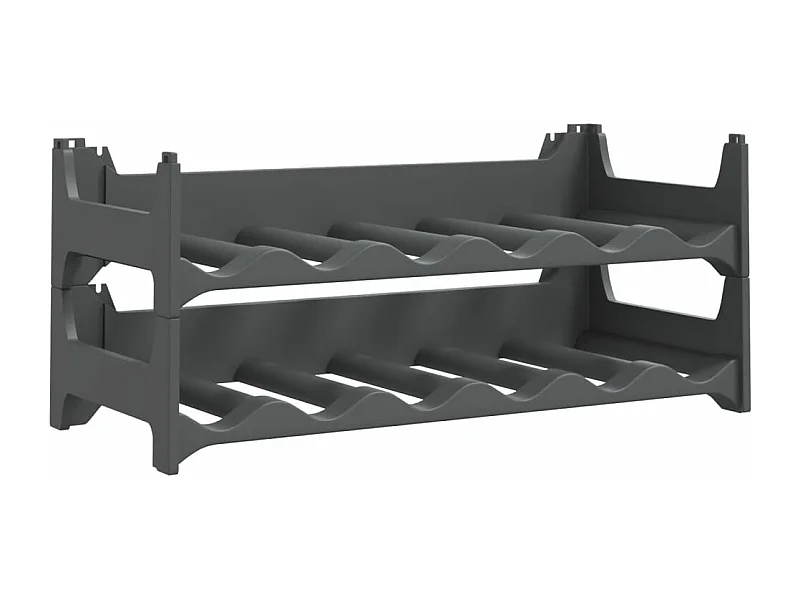 Casier à vin pour 12 bouteilles PP empilable