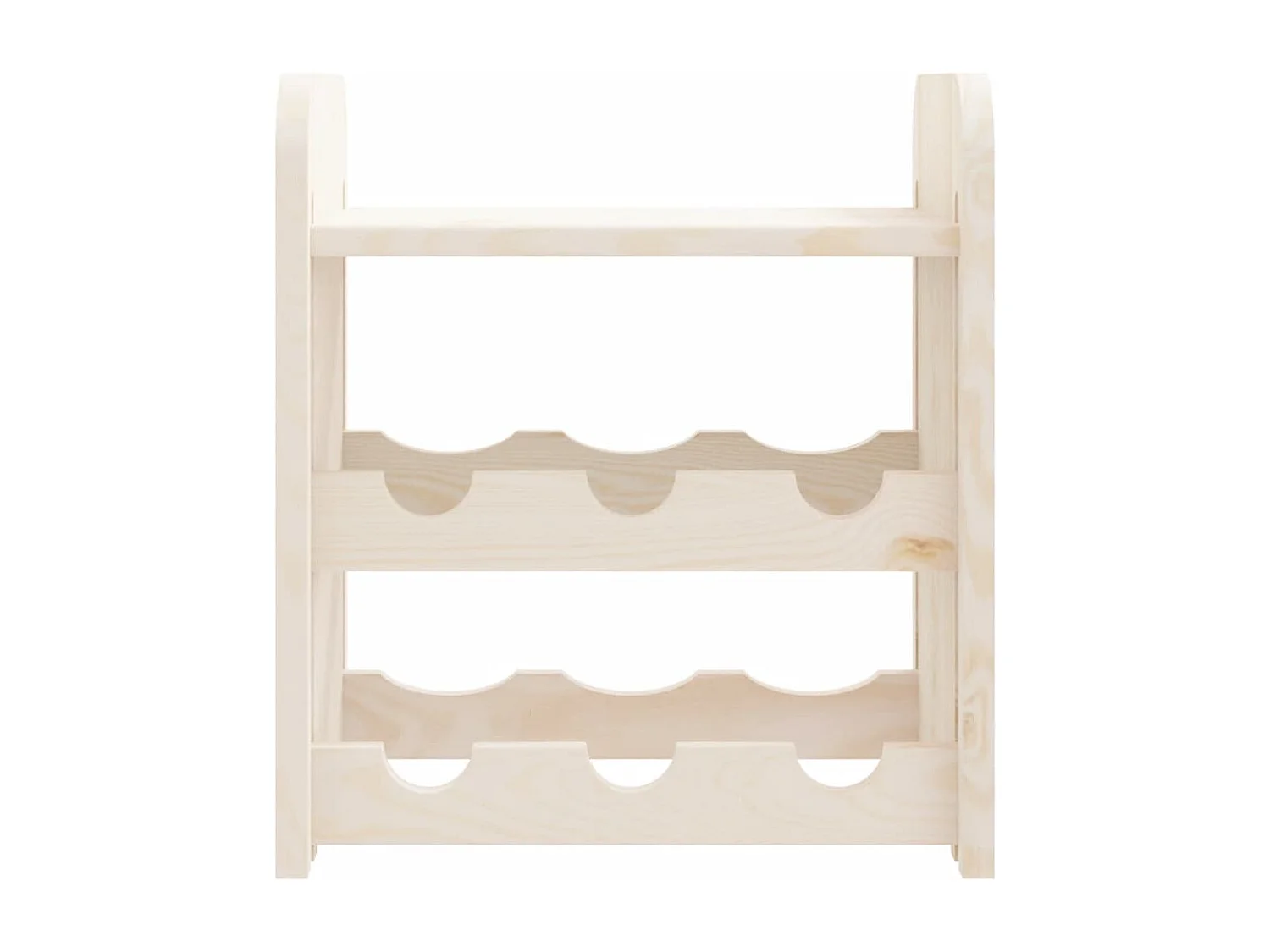 Casier à vin avec panneau supérieur 33x25x37 bois pin massif