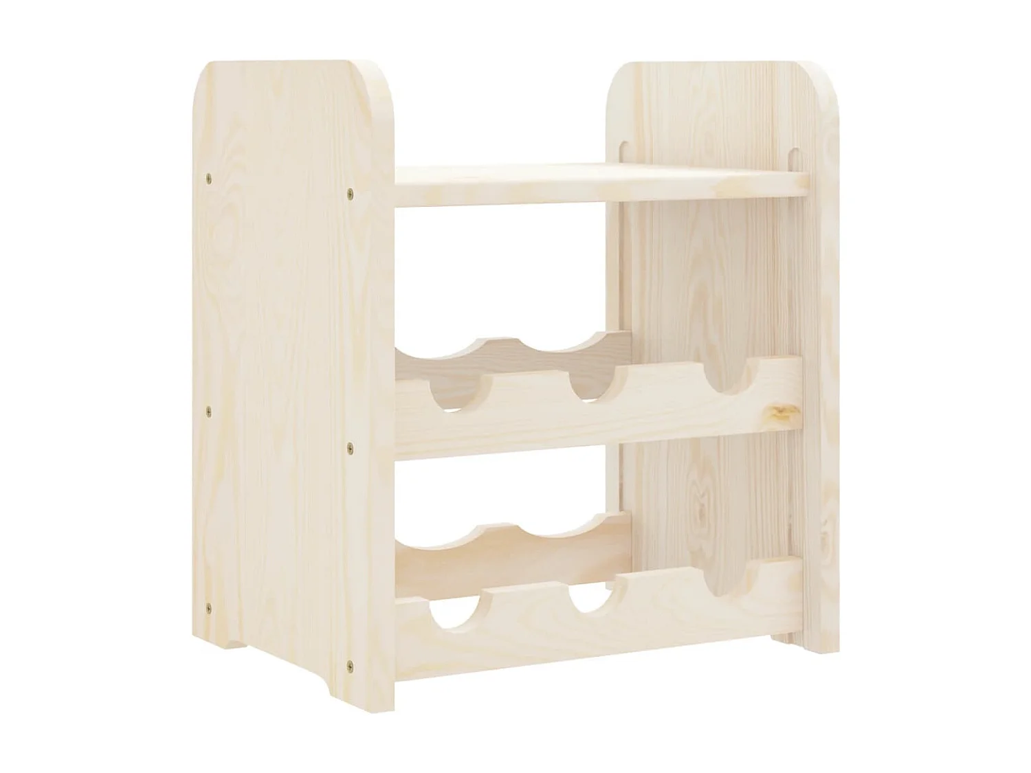 Casier à vin avec panneau supérieur 33x25x37 bois pin massif