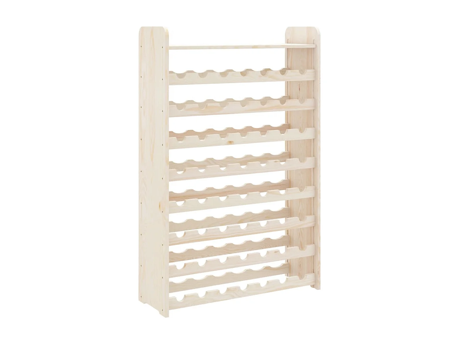 Casier à vin avec panneau supérieur bois de pin massif