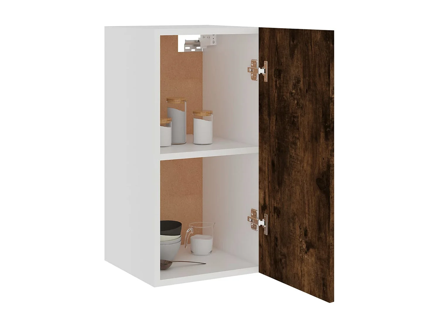 Armoire suspendue Chêne fumé 29,5x31x60 Bois d'ingénierie