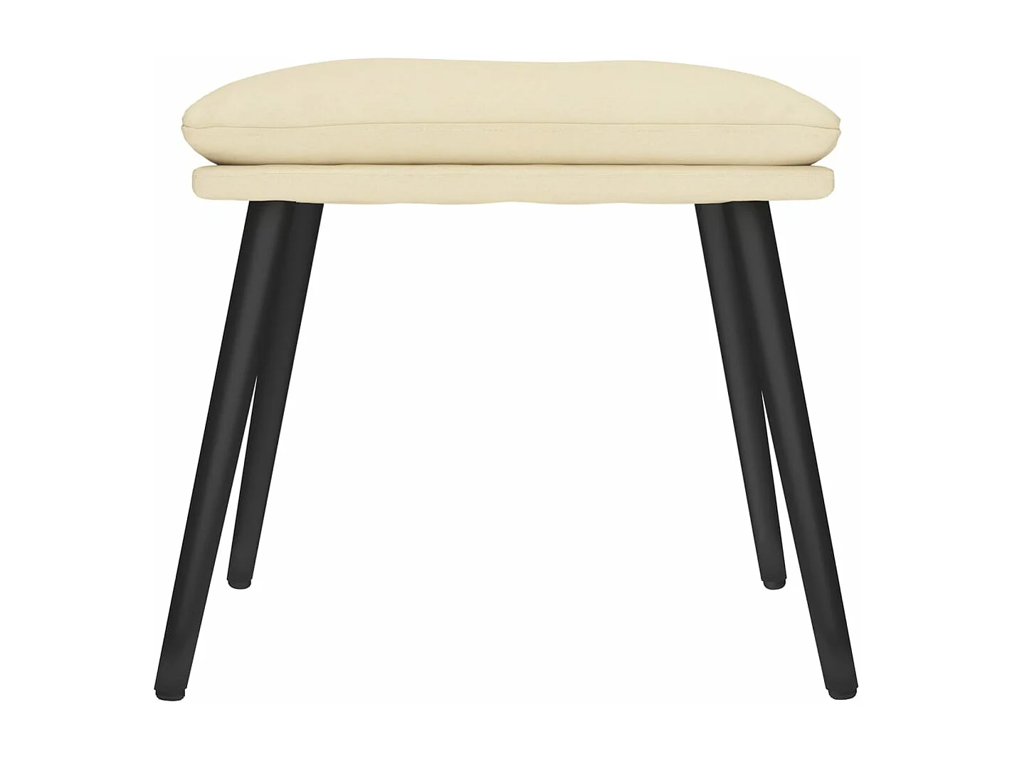 Repose-pied Crème 45x29,5x39 Tissu