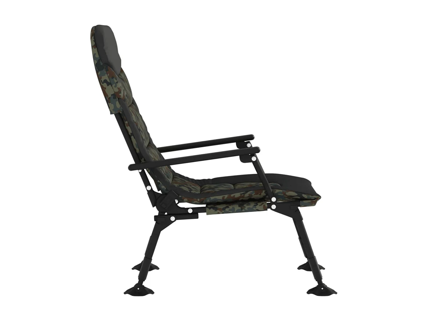 Chaise de pêche avec accoudoir pliable camouflage