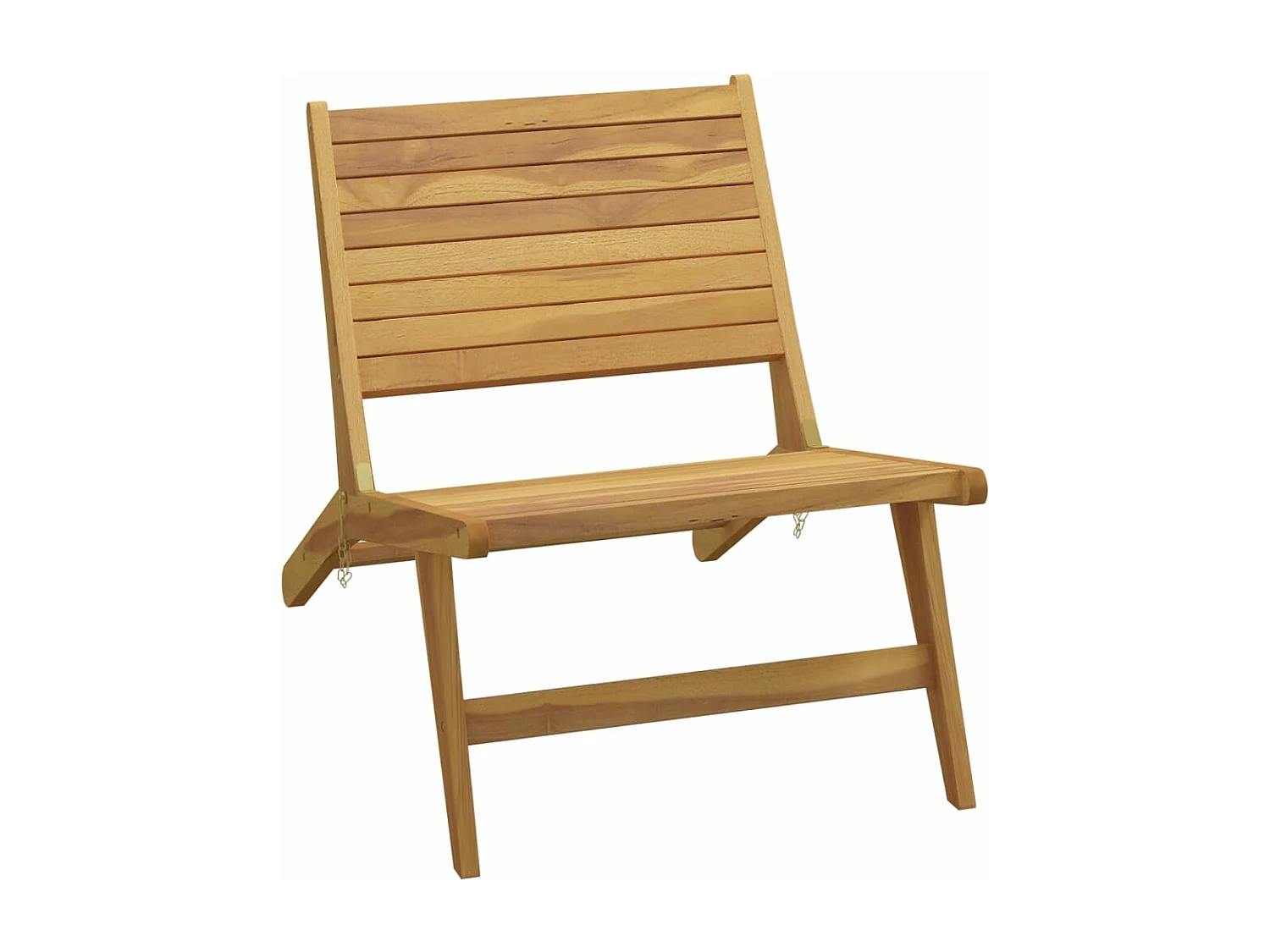 Chaise de jardin avec repose-pieds Bois de teck solide
