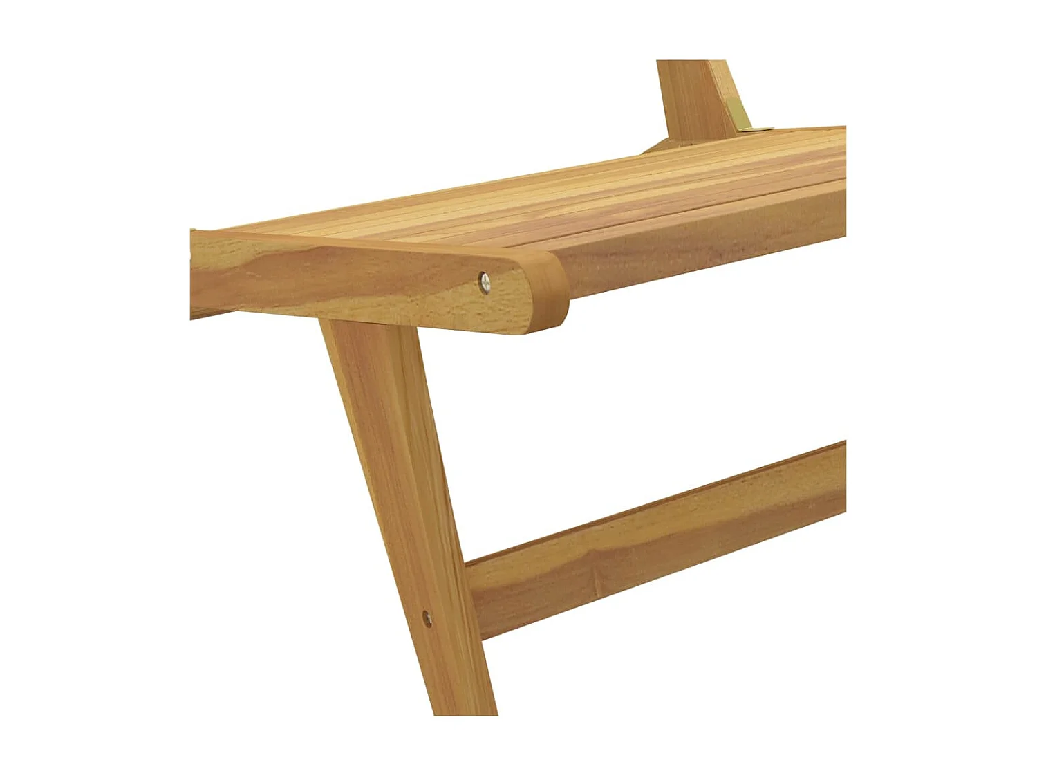 Chaise de jardin avec repose-pieds Bois de teck solide