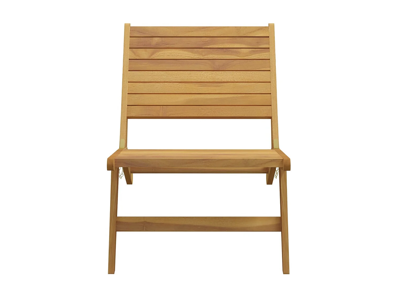 Chaise de jardin avec repose-pieds Bois de teck solide