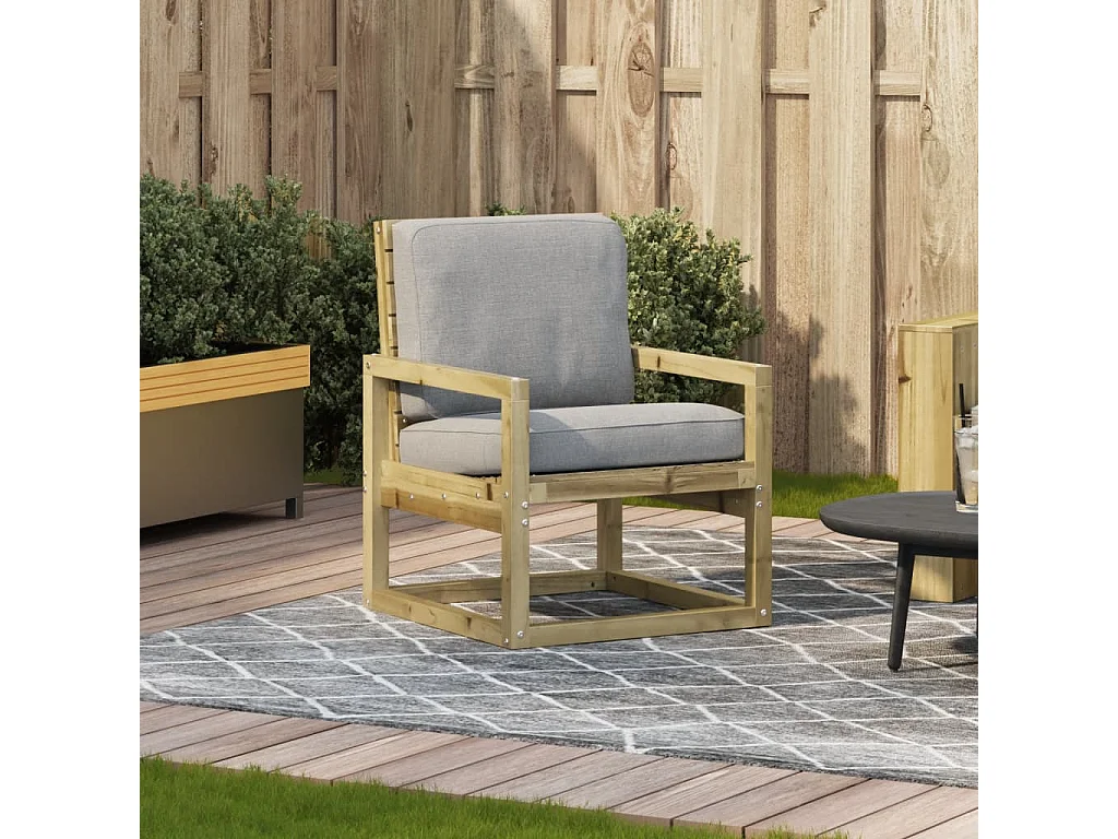 Chaise de jardin 57,5x63x76 bois de pin imprégné