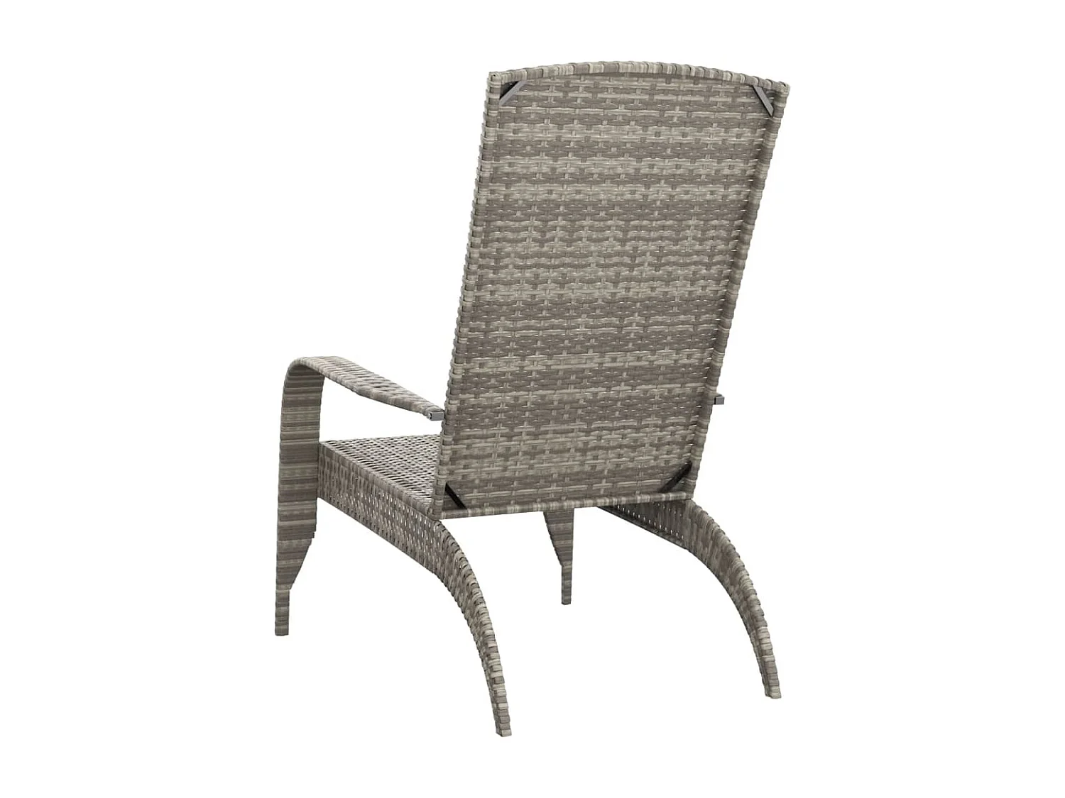 Chaise de jardin Adirondack Gris Résine tressée