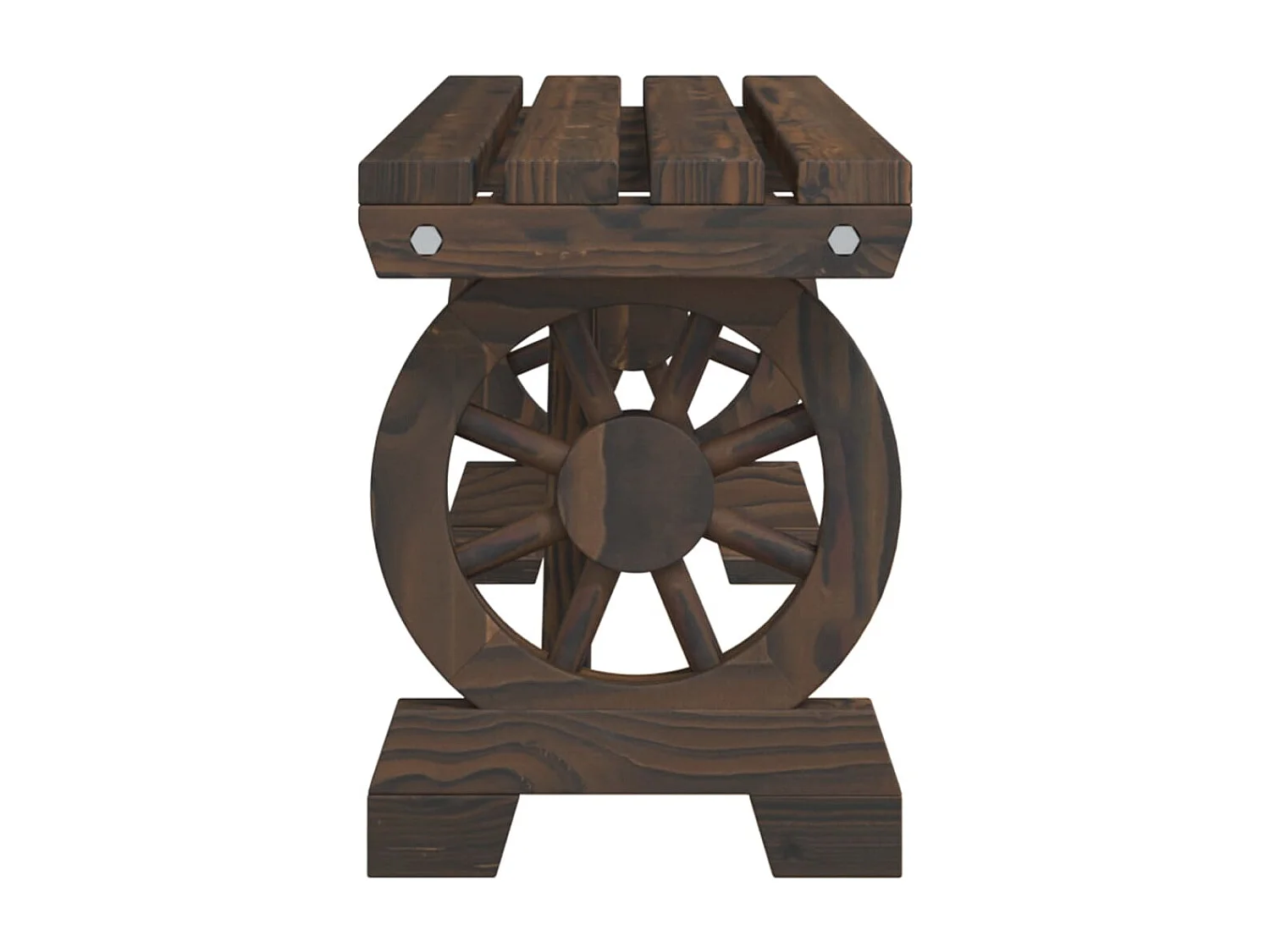 Bancs de jardin 2 pcs bois de sapin massif