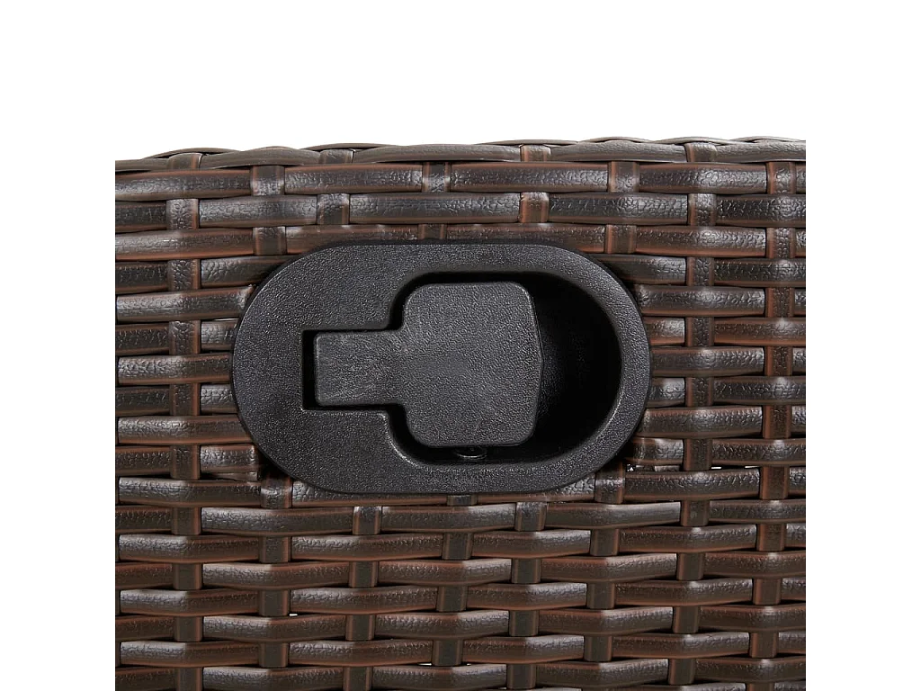 vidaXL Sillón reclinable de jardín con reposapiés ratán PE marrón