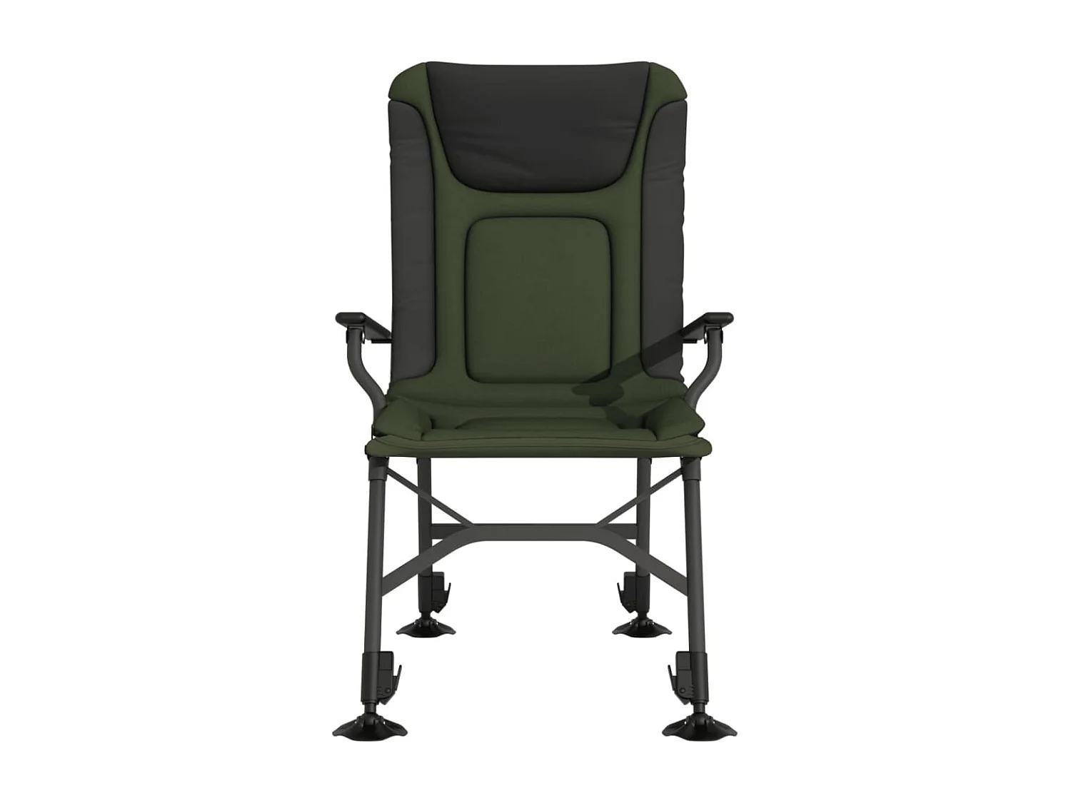 Chaise de pêche avec accoudoir pliable vert