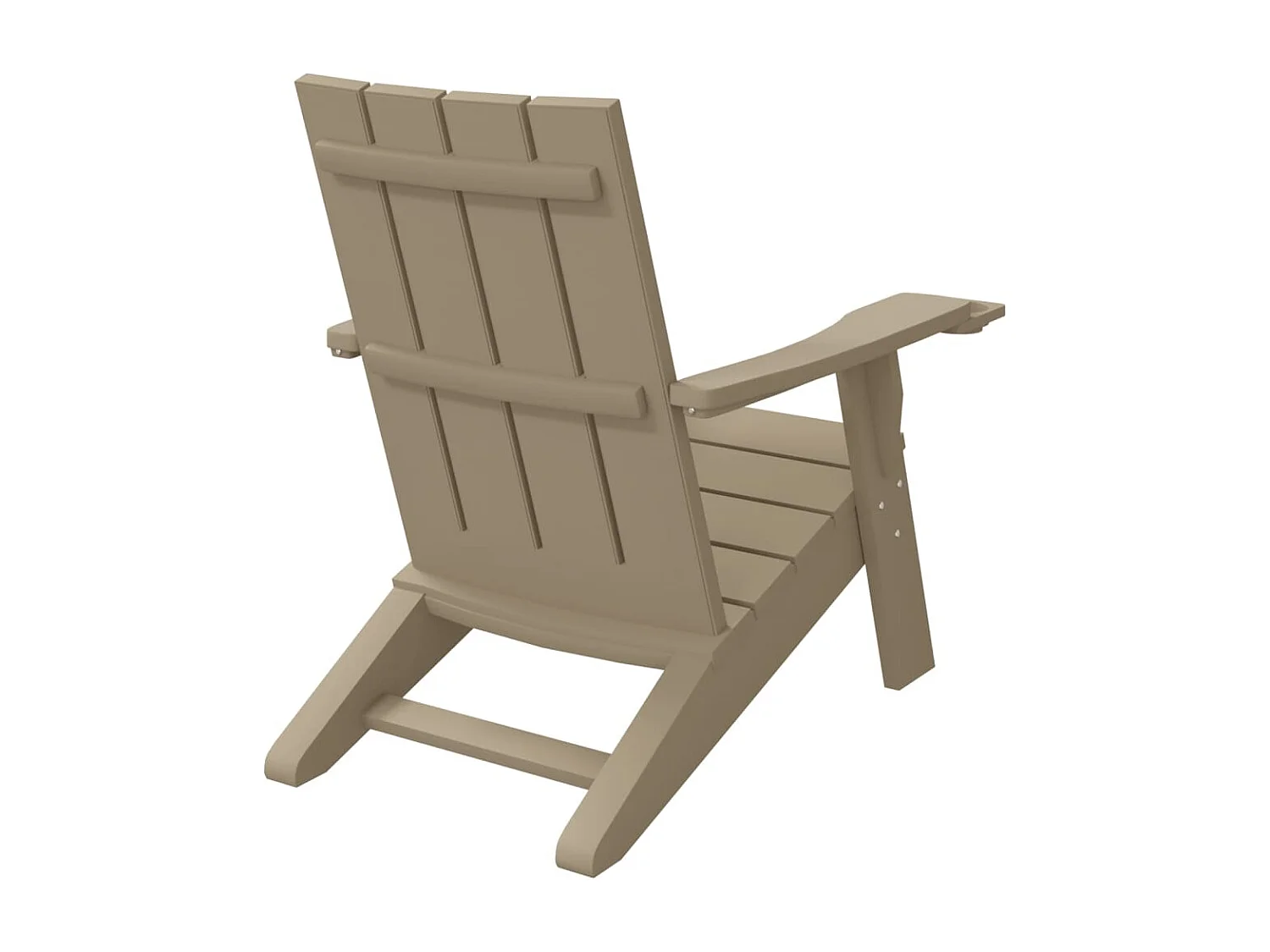 Chaise de jardin Adirondack marron clair 75x88,5x89,5 PP