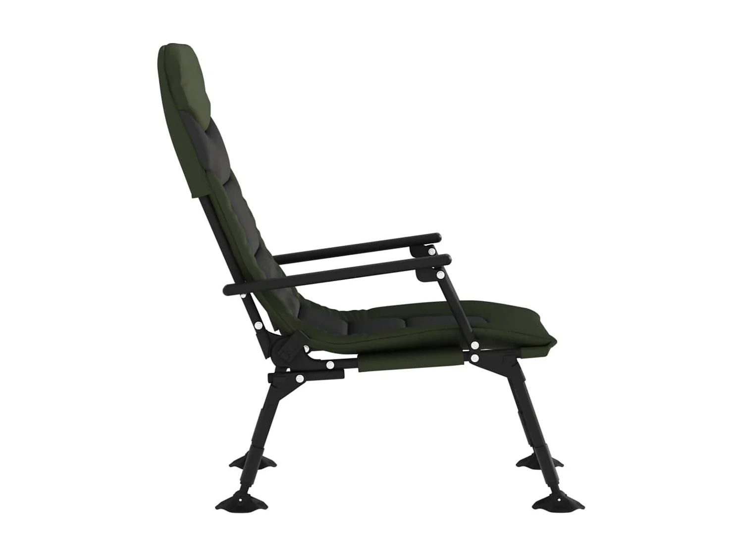 Chaise de pêche avec accoudoir pliable vert
