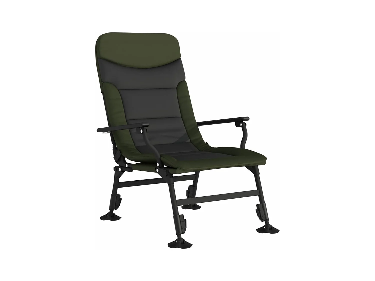 Chaise de pêche avec accoudoir pliable vert