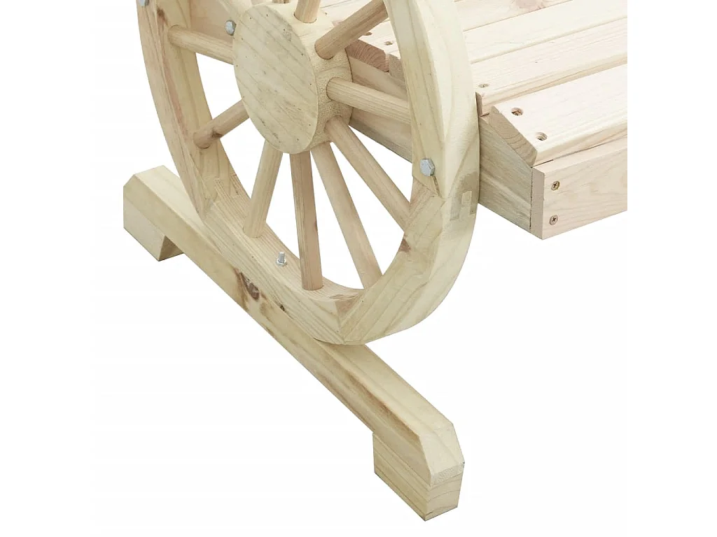 Chaise de jardin Adirondack 2 places bois de sapin massif