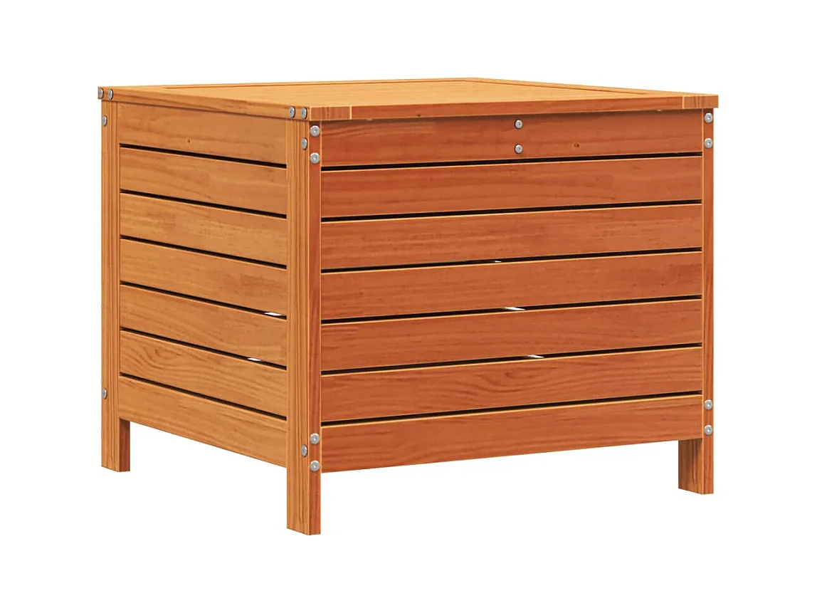 Repose-pied jardin marron 62x63,5x53,5 bois pin massif