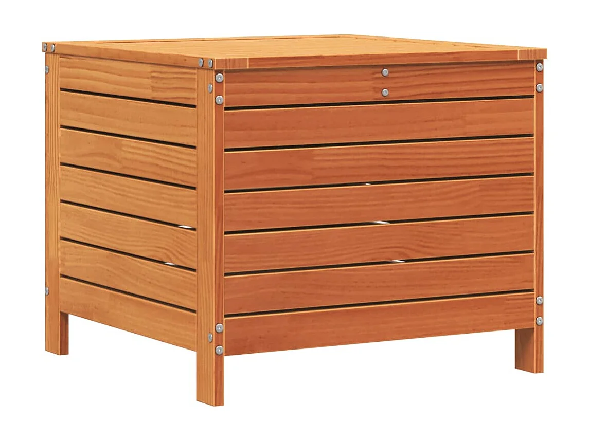 Repose-pied jardin marron 62x63,5x53,5 bois pin massif