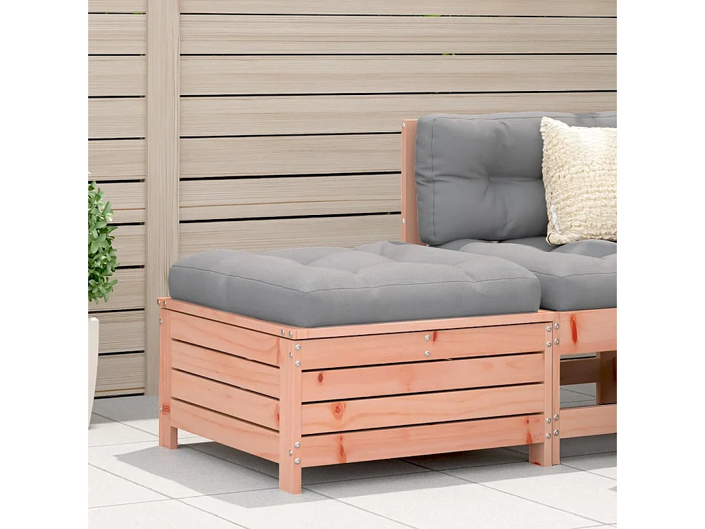 Repose-pied de jardin 62x63,5x32 bois massif de douglas
