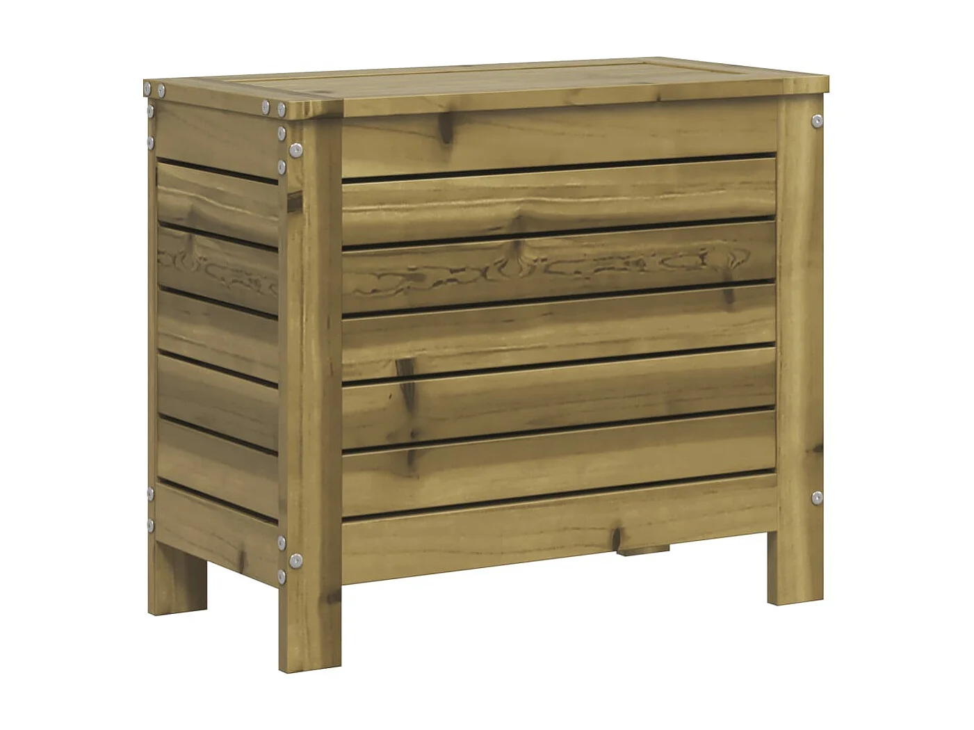 Repose-pied de jardin 62x31,5x52 bois de pin imprégné