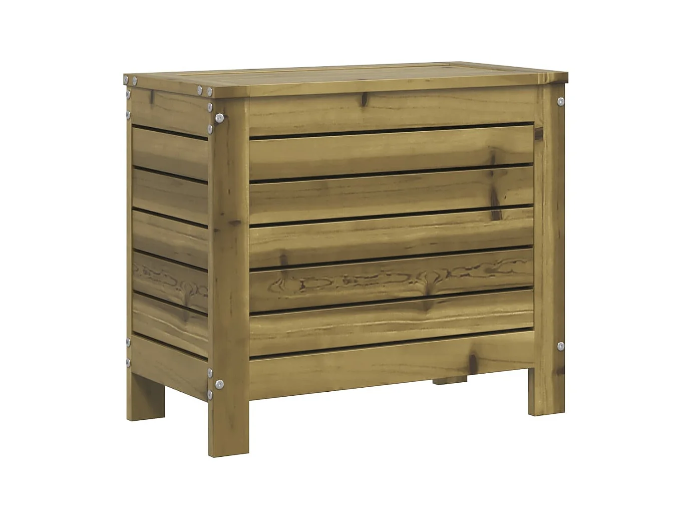 Repose-pied de jardin 62x31,5x52 bois de pin imprégné