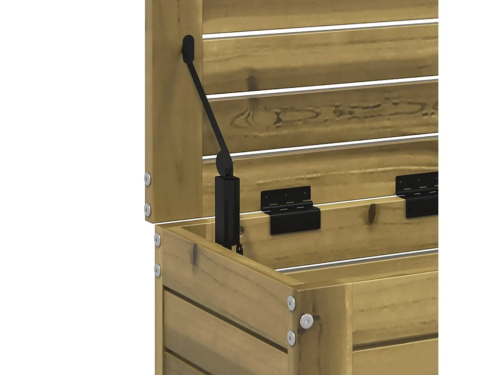 Repose-pied de jardin 62x31,5x52 bois de pin imprégné