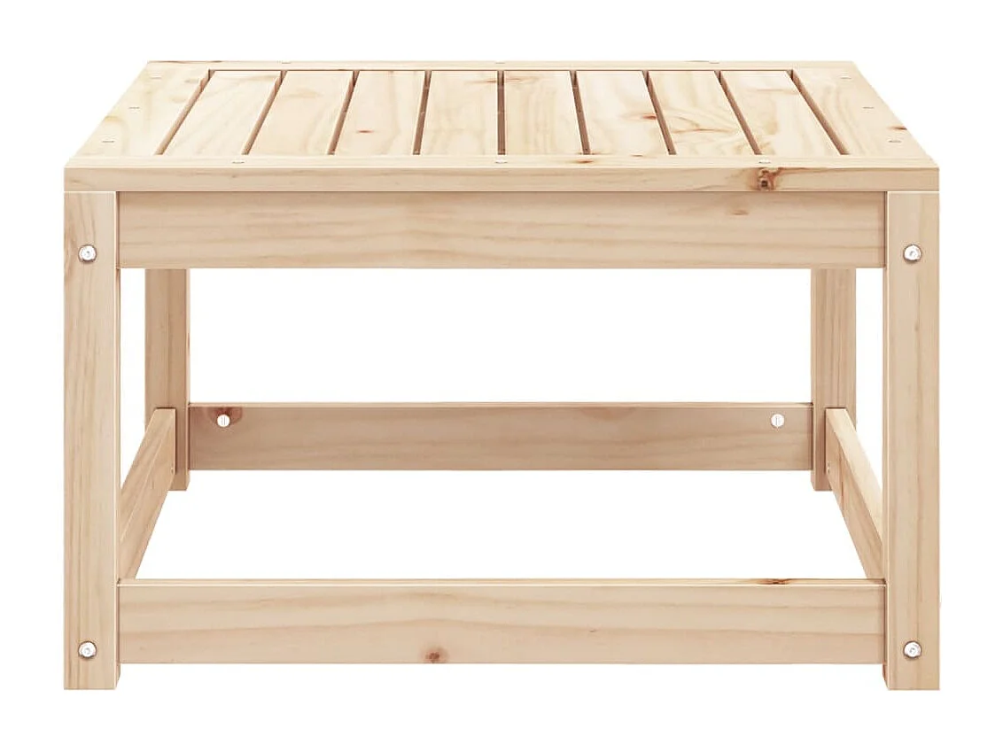 Repose-pied de jardin bois de pin massif