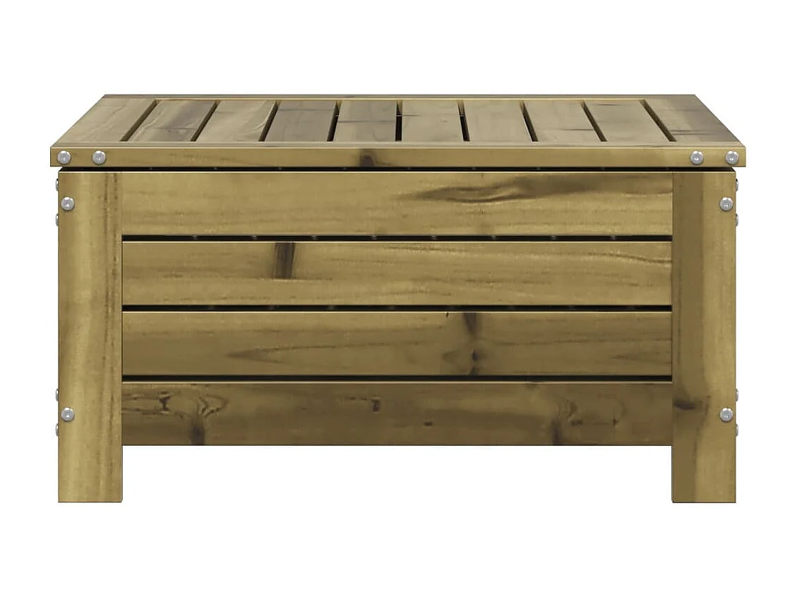 Repose-pied de jardin 62x63,5x32 bois de pin imprégné