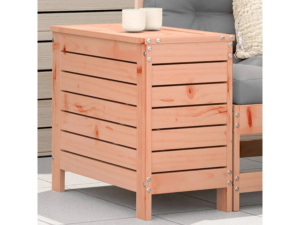 Repose-pied de jardin 62x31,5x52 bois massif de douglas