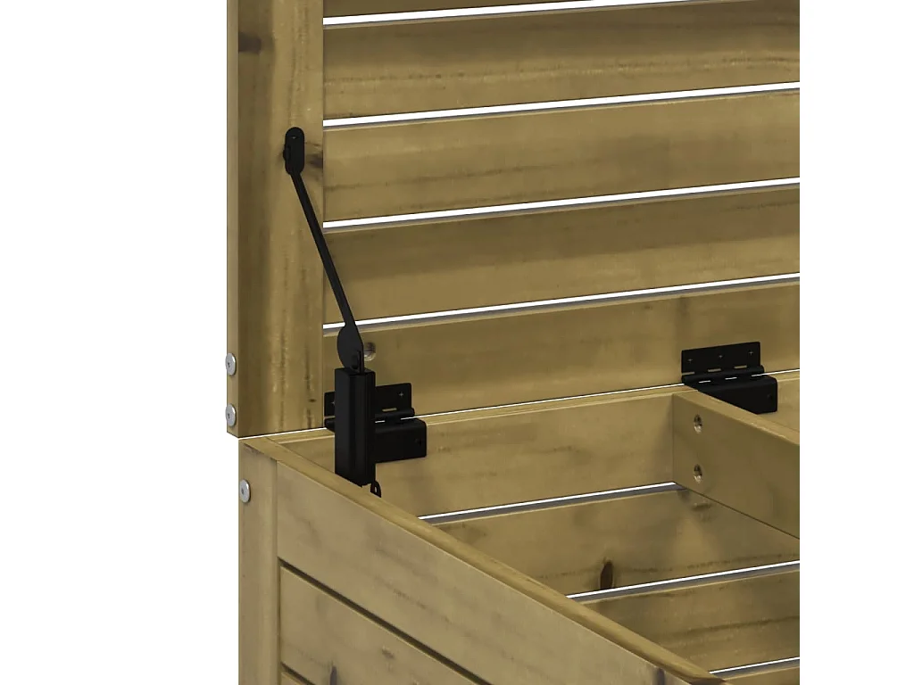 Repose-pied de jardin 62x63,5x53,5 bois de pin imprégné