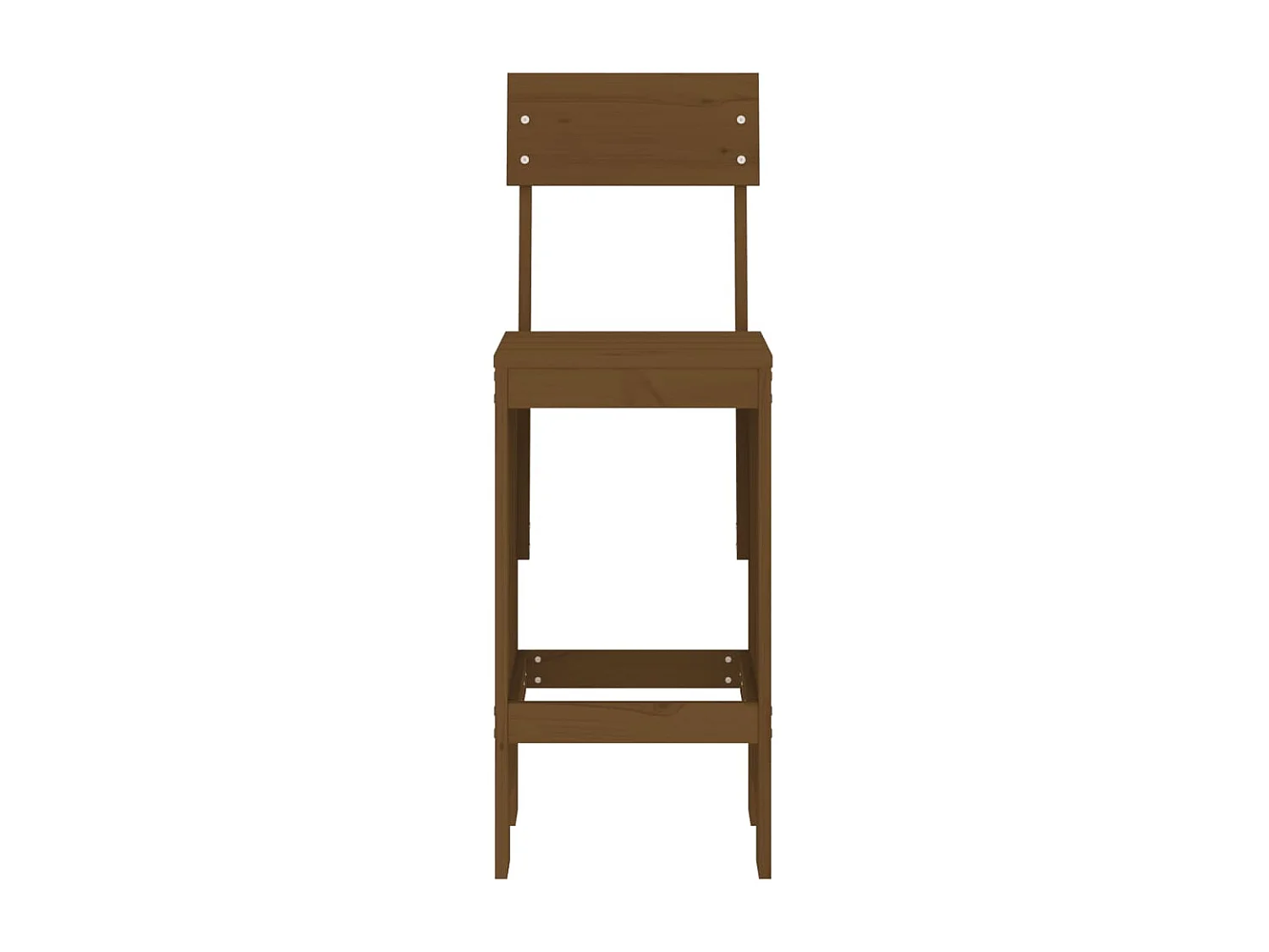 Tabourets 2 pcs marron miel 40x48,5x115,5 bois massif de pin