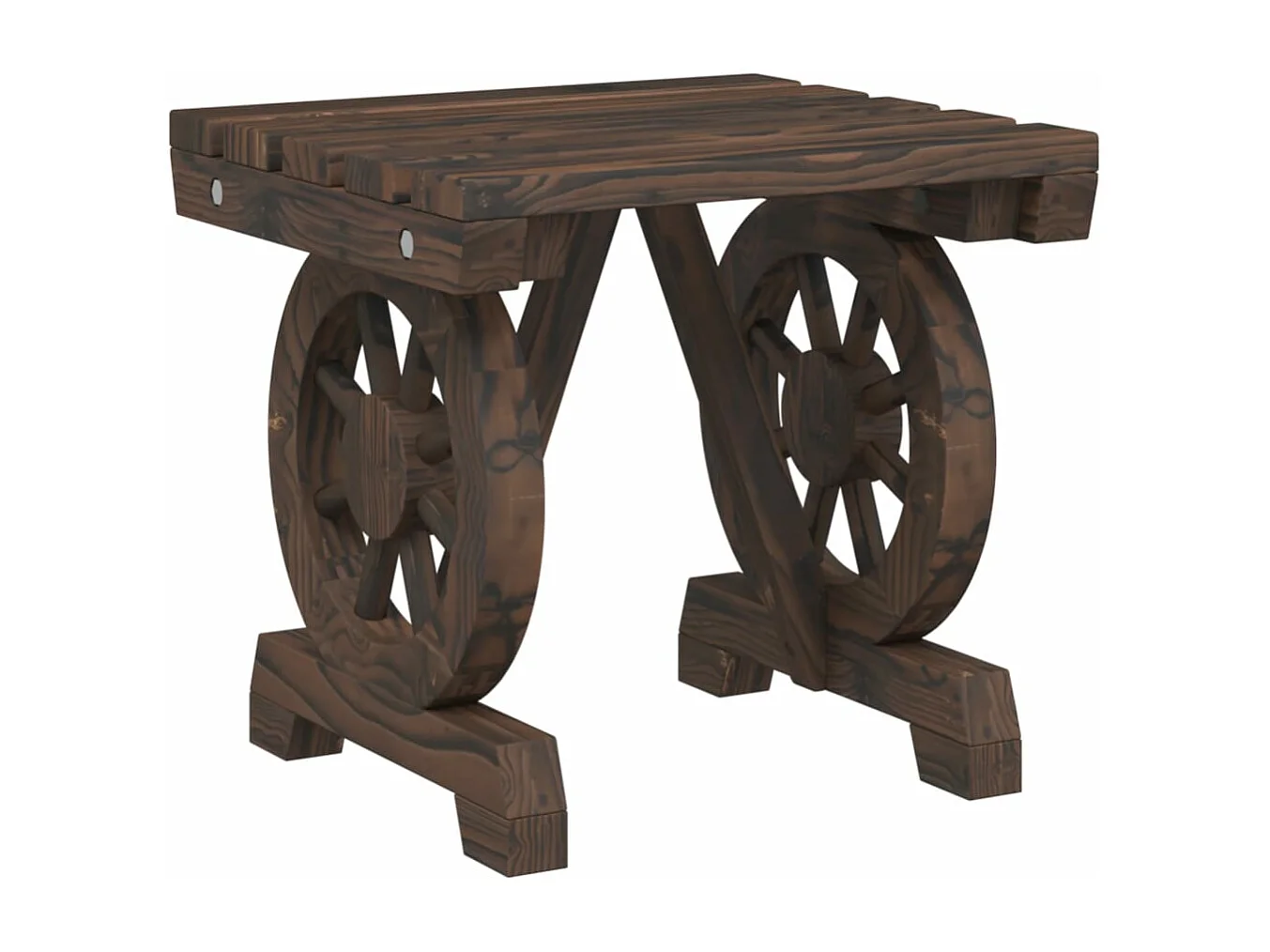 Repose-pieds de jardin 2 pcs bois de sapin massif